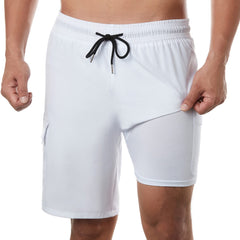 9in Mens Swim Trunks with Compression Liner Cargo Pocket 03