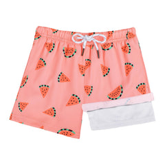 Boys Swim Trunks with Compression Boxer Brief Liner B03