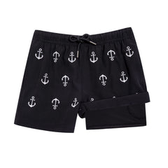 Boys Swim Trunks with Compression Boxer Brief Liner A03