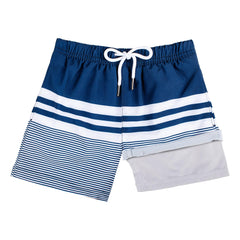 Boys Swim Trunks with Compression Boxer Brief Liner B02