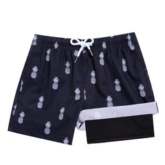 Boys Swim Trunks with Compression Boxer Brief Liner A03