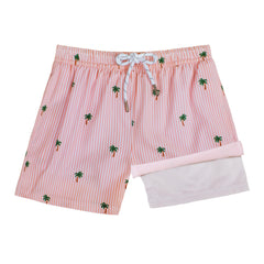 Boys Swim Trunks with Compression Boxer Brief Liner B03