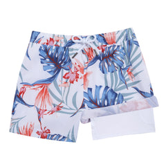 Boys Swim Trunks with Compression Boxer Brief Liner A04