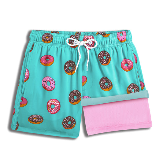 Boys Swim Trunks with Compression Boxer Brief Liner B06