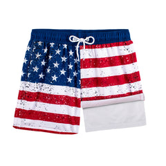 Boys Swim Trunks with Compression Boxer Brief Liner B06
