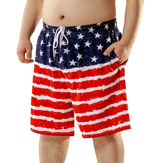 Big and Tall Swim Trunks for Men with Mesh Liner