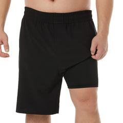 Big and Tall Swim Trunks for Men with Compression Liner(Solid)