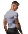 Brisira Men Coolmax Baselayer Compression Shirt Gym Athletic Workout Short-Sleeve Cool Dry Size S to 2XL