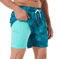 Hot Selling Collection-5in Mens Swim Trunks （Printed）