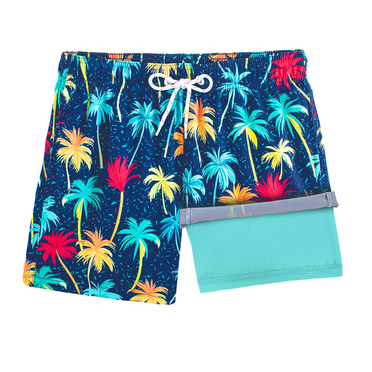 Boys Swim Trunks with Compression Boxer Brief Liner B05