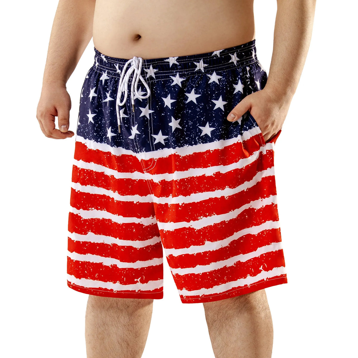 Big and Tall Swim Trunks for Men with Mesh Liner